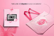 Pink Halftone Collage Elements, an Object Graphic by Animoon (Thumbnail 9 of 19)
