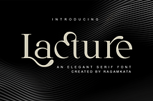 Lacture - An Legant Serif Font