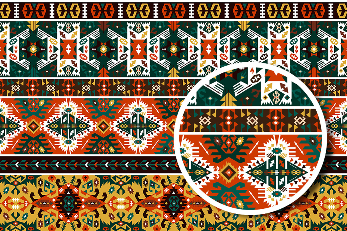 Collection Bright Aztec Patterns, a Pattern Graphic by tomuato (Photo 3 of 4)