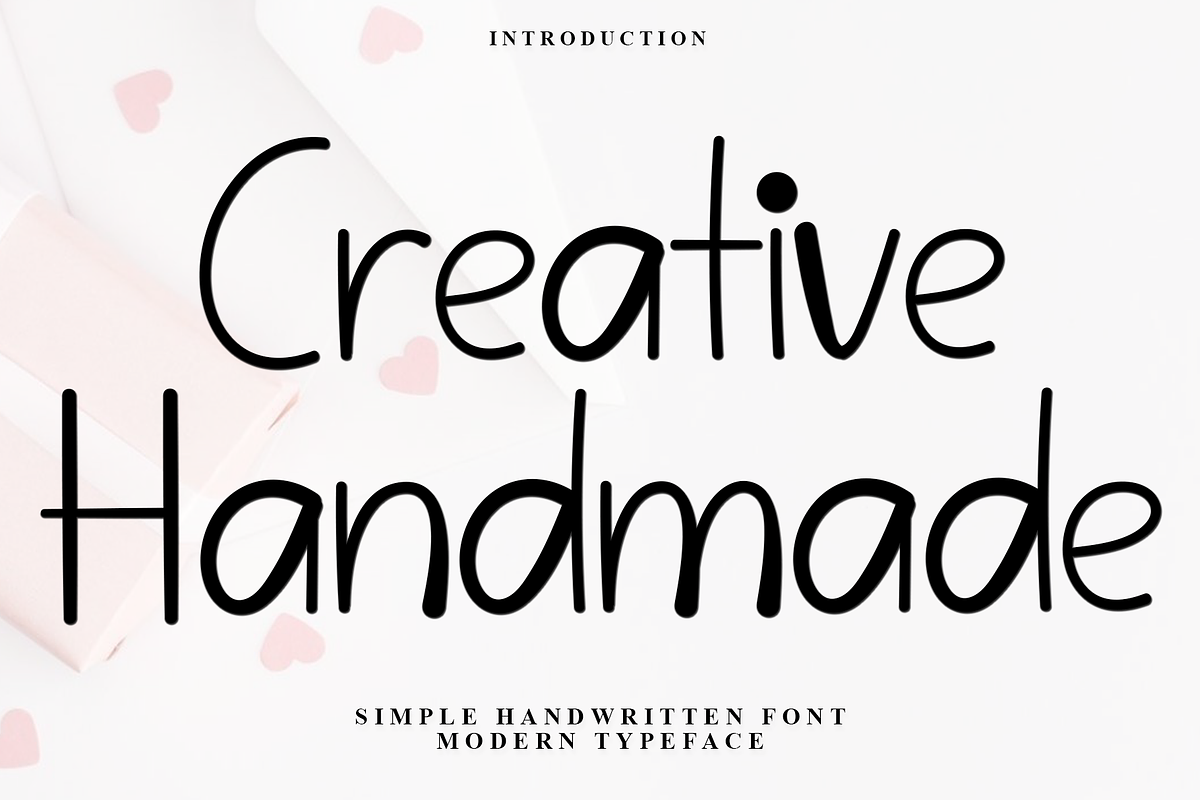 Creative Handmade, a Sans Serif Font by InermediaSTUDIO (Photo 1 of 7)