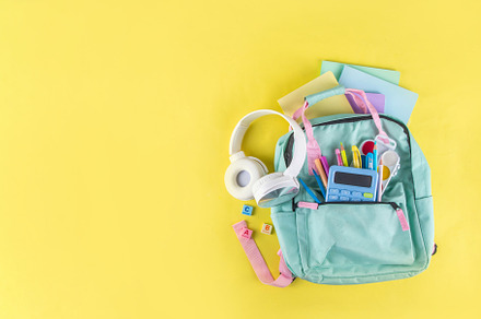 Back to school colorful background