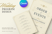 Wedding Order of Events Template, a Stationery Template by Vasya Kobelev (Thumbnail 1 of 7)