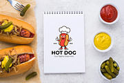 Cute Hot Dog Logo Template, a Branding & Logo Template by YUDesignStore (Thumbnail 7 of 7)