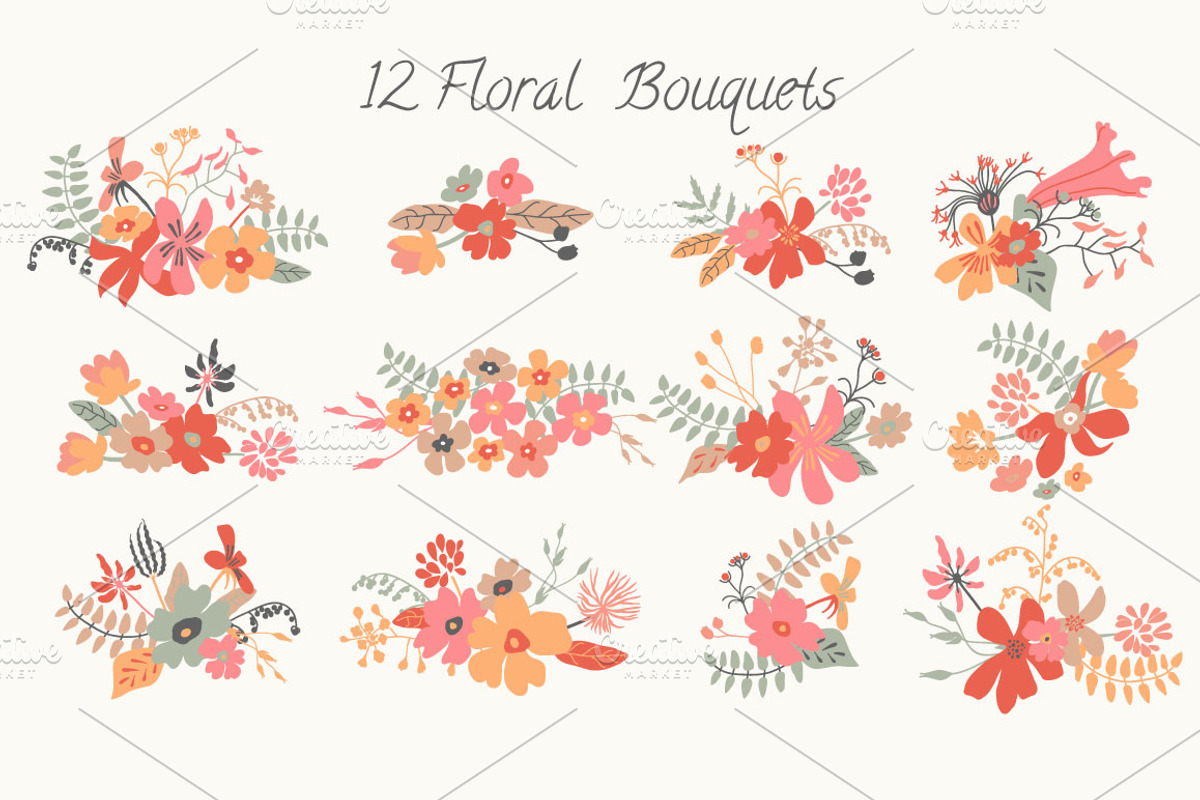 Hand Drawn Floral Pack, an Object Graphic by Sunny Design (Photo 2 of 5)