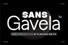 Gavela - Family Corporate Sans Font
