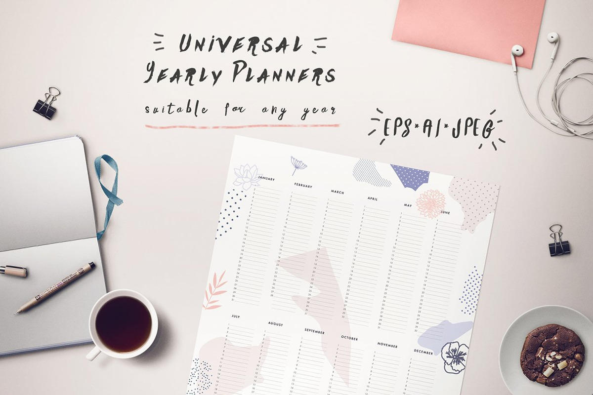 8 Yearly Planners, an Education Illustration by Lera Efremova (Photo 1 of 5)