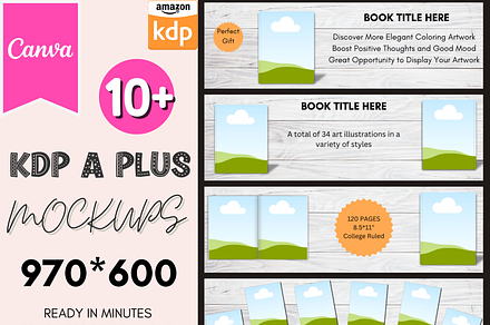 KDP Mockup  for  A Plus Content, an Object Illustration by LA Design