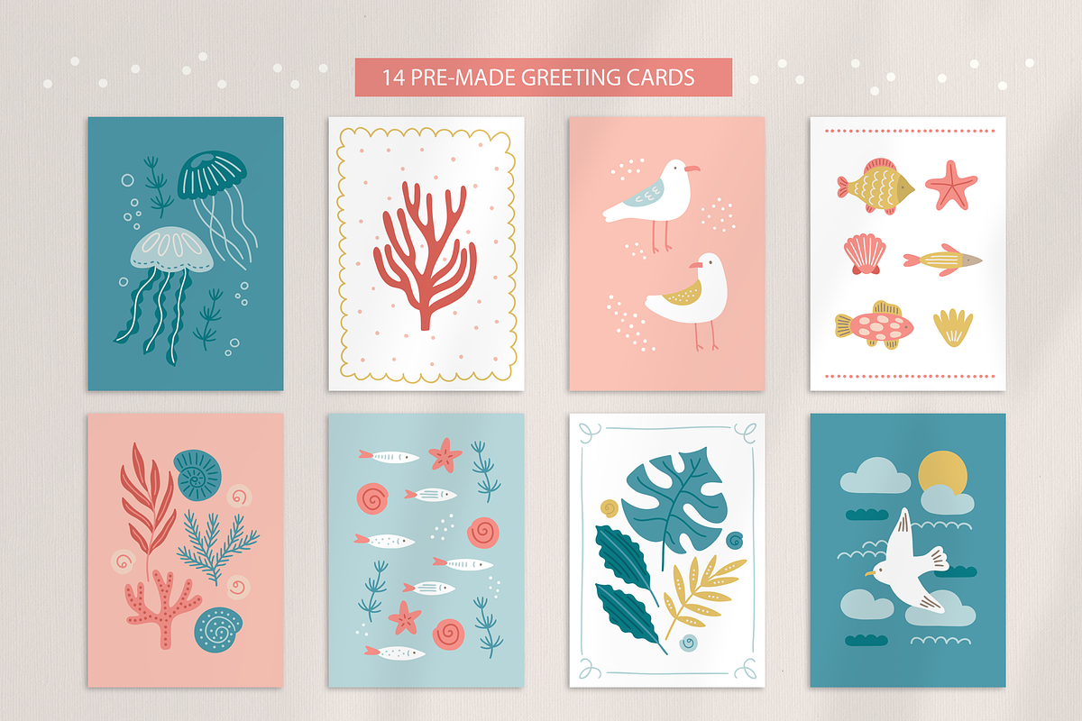 Quiet Ocean Kit, a Seasonal Illustration by miumiu (Photo 10 of 15)