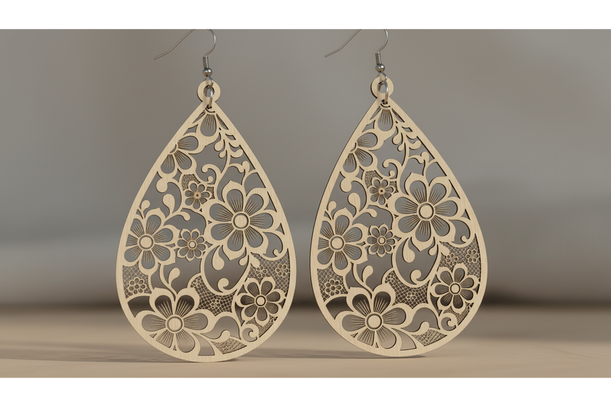 Petal Earring Laser Set, a Graphic by musafir_fashion (Photo 10 of 11)
