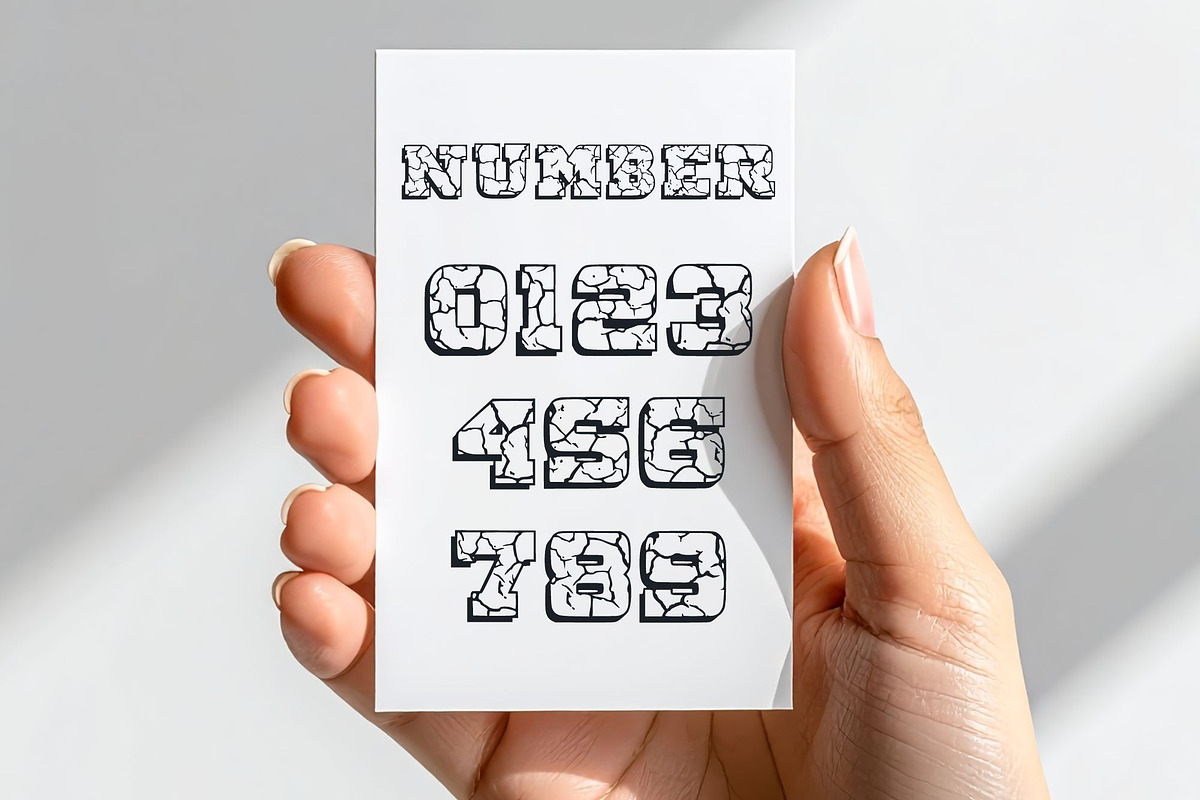 Crack Effect font, a Slab Serif Font by Limited.studio (Photo 4 of 5)