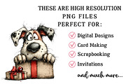 Funny Valentine Peeking Dog Clipart, an Illustration by OK Design (Thumbnail 4 of 6)