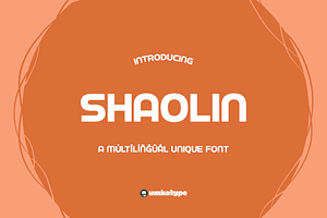 Shaolin Display Font