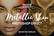 Metallic Skin Photoshop Effect
