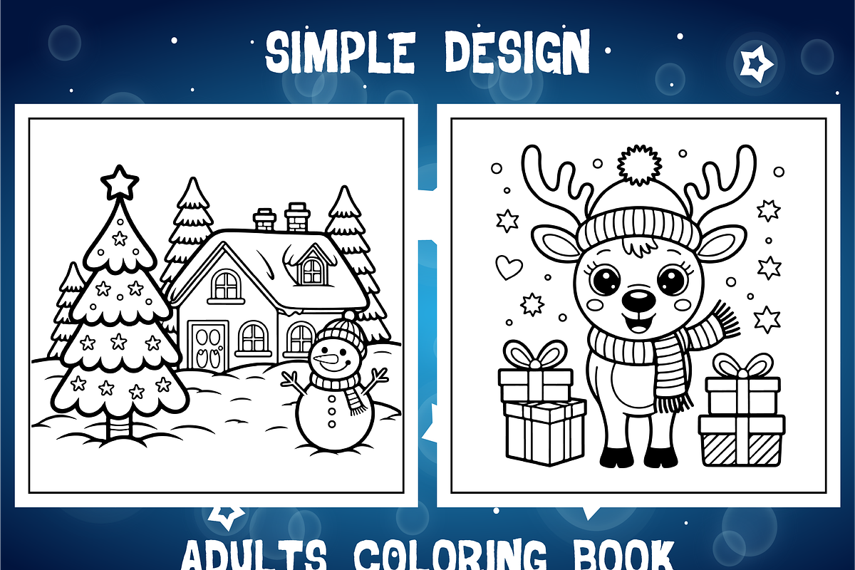 Cozy Christmas Cute & Comfy Coloring, an Animal Illustration by Design Zone (Photo 4 of 5)