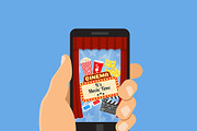 Hands with Smartphones, Calculator, an Education Illustration by TAlex (Thumbnail 2 of 7)