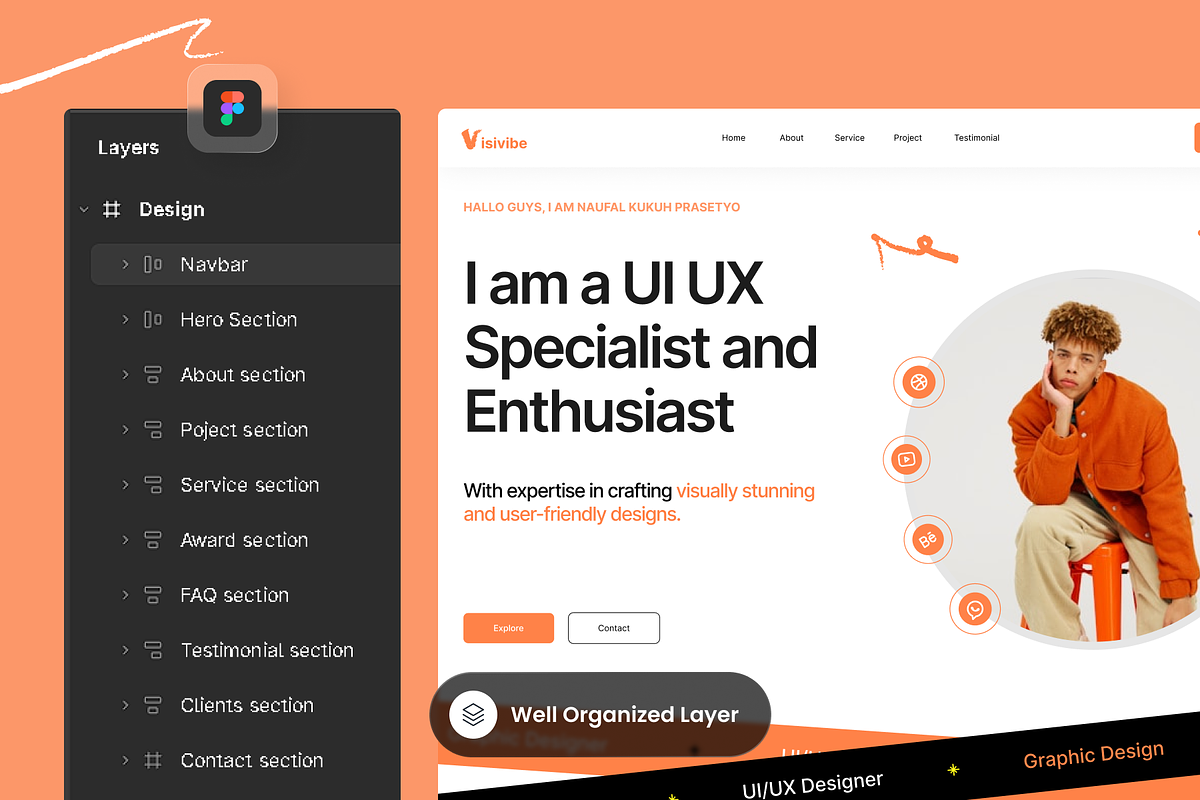 Visivibe - Freelancer Portfolio preview 2