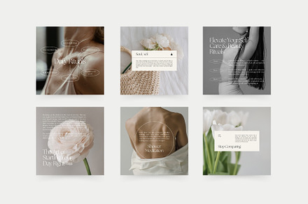 200 Wellness Instagram Templates II, a Social Media Template by Instprofi | Studio Estimo