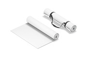 Two White Yoga Hiking Mats 3D Model, an Object 3D Model by rebrandy (Thumbnail 1 of 9)