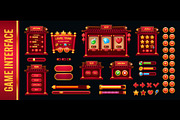 Chinese game ui interface buttons, a Decorative Illustration by Buch&Bee (Thumbnail 1 of 3)