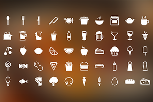 Snack Time - 50 Food Themed Icons