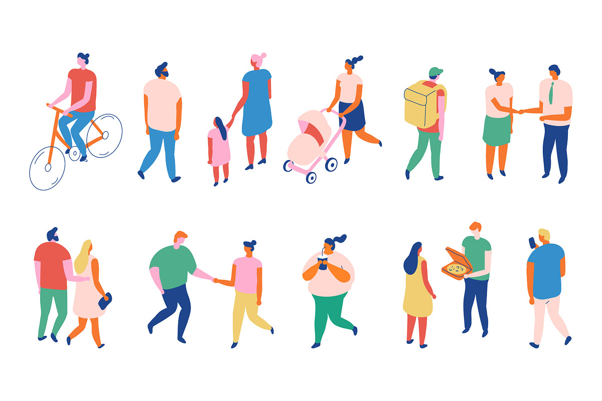 Flat vector people lifestyle bundle, a Person Illustration by Vector_Art (Photo 8 of 27)