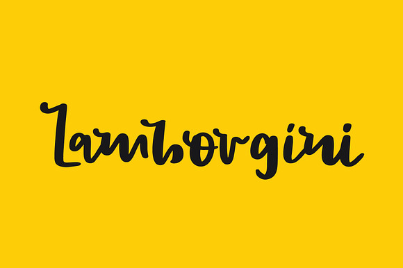 Lamborgini font preview 7