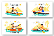 10 Rowing and Canoeing Illustration, a Sport Illustration by denayunebgt (Thumbnail 2 of 4)