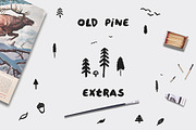 Old Pine Font + Extras, a Sans Serif Font by Design Surplus (Thumbnail 4 of 4)