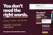 Therapist Counselor WordPress Theme, a WordPress Template by Lavanta (Thumbnail 1 of 9)
