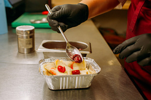 Serving food catering kitchen chef, a Food & Drink Photo by Photo Drive Studio