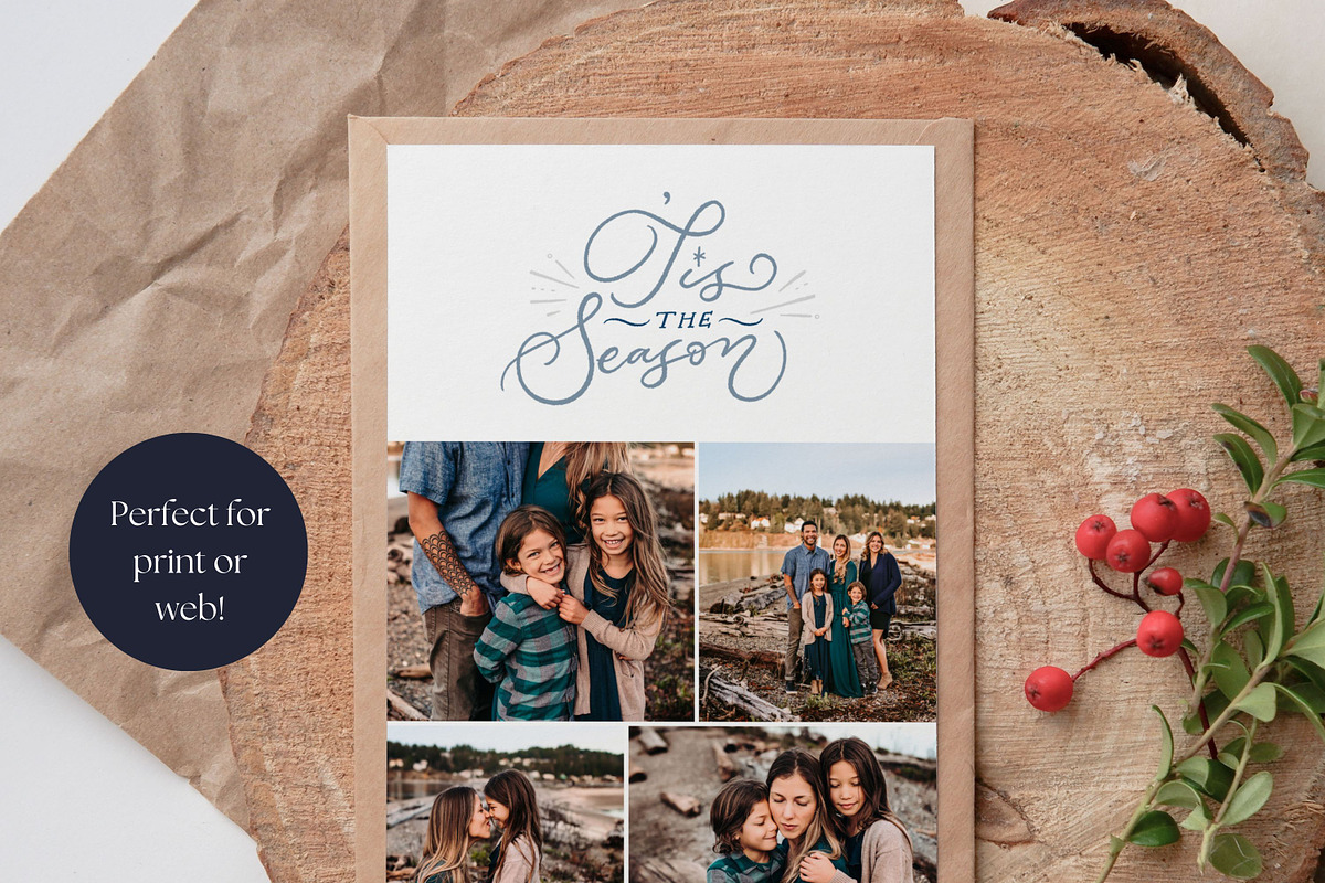Christmas Newsletter for Canva, a Card Template by Sweet Little Muse (Photo 2 of 4)