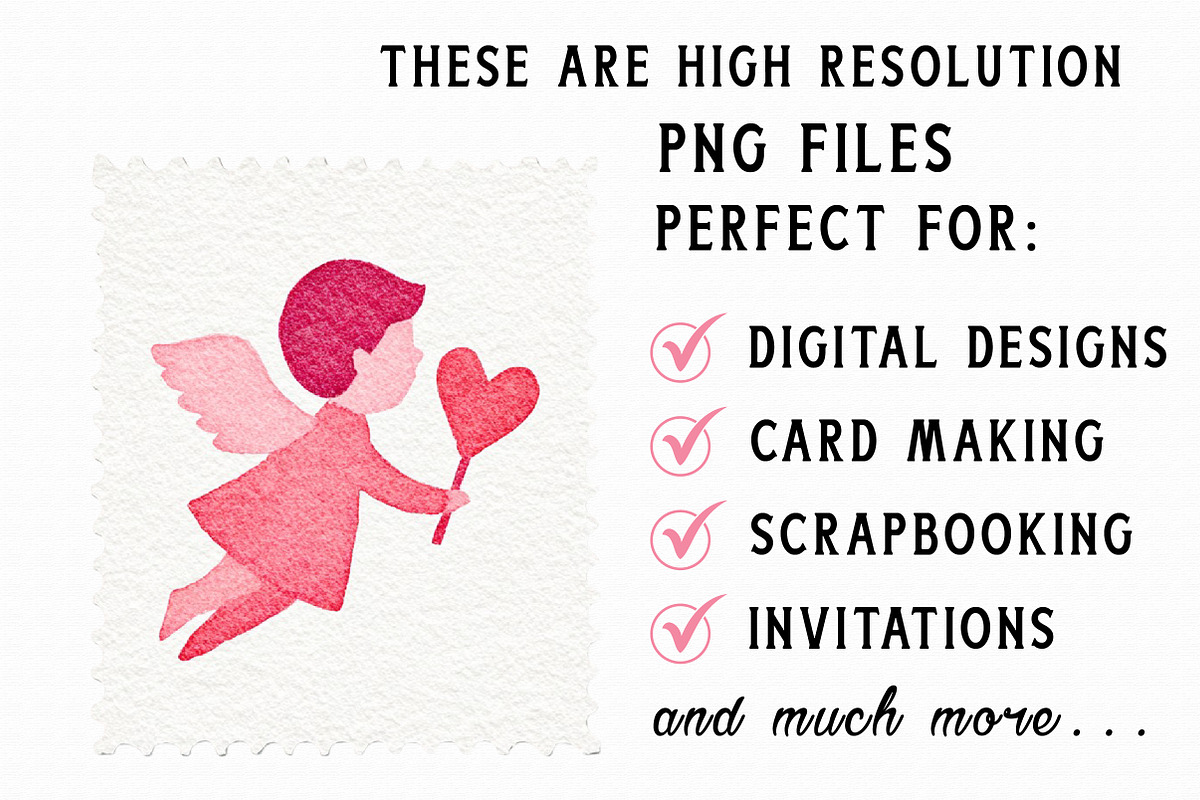Valentine's Day Postage Stamp Clipar, an Illustration by Libby Wishes (Photo 5 of 6)