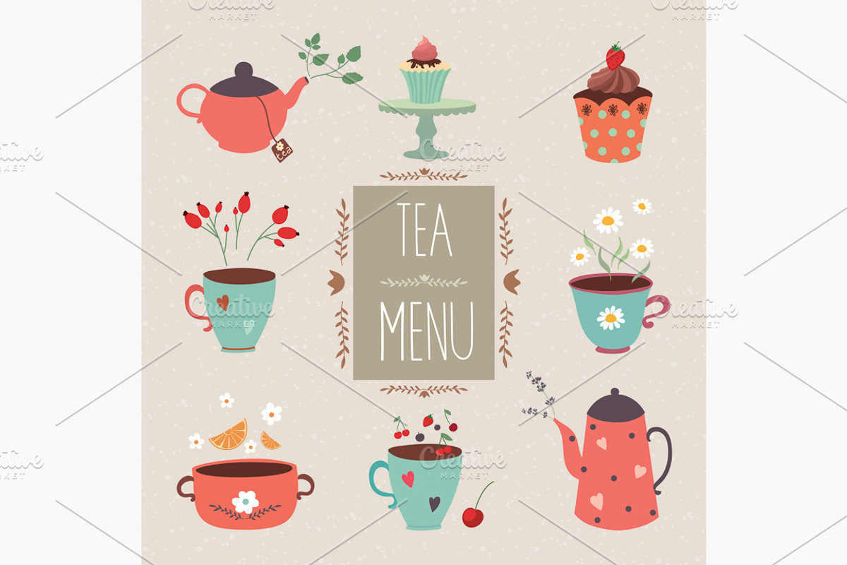 Tea Pack (vector design), an Illustration by Inkant Studio (Photo 4 of 4)