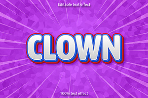 Clown Editable Text Effect