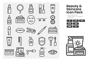 Beauty & Skincare Icon Set, an Outline Icon by erifqizeicon (Thumbnail 2 of 3)