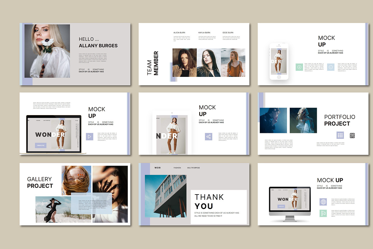 Wonder - Powerpoint, a Presentation Template by lectrathink