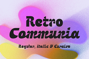Retro Communia | 70s Typeface