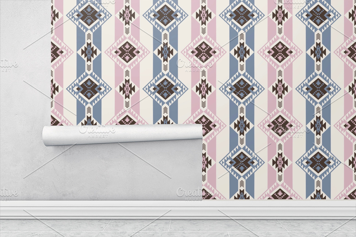 Girly Western Aztec Seamless Pattern, a Pattern Graphic by PPEthnicDecorPattern (Photo 8 of 10)