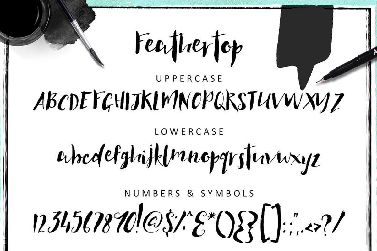 Feathertop Font preview 2