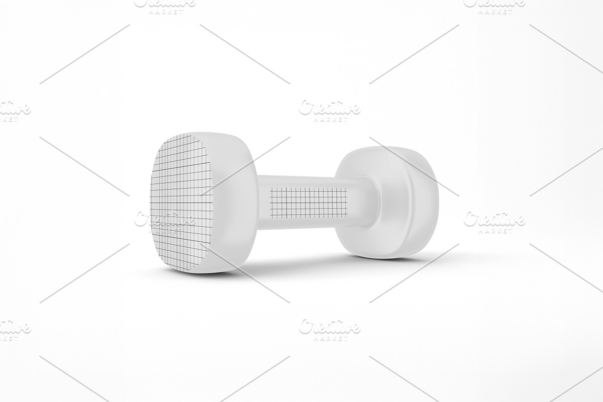 Neoprene Dumbbells Mockup, a Merchandise Mockup by Qaleb Studio (Photo 1 of 2)