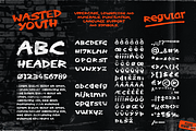 Wasted Youth: 90s Grunge Brush Font, a Handwritten Font by Wingsart Studio (Thumbnail 3 of 20)