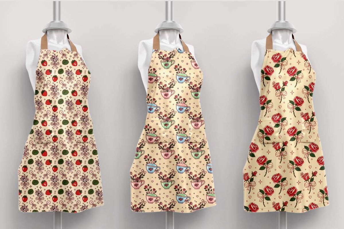 Vintage Floral Kawaii Bundle Pattern, a Pattern Graphic by one-touch (Photo 8 of 20)