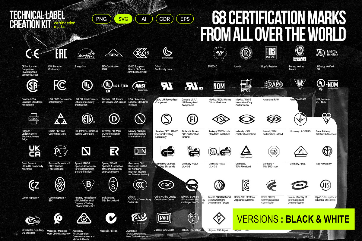 Certification Symbols for Packaging Labels