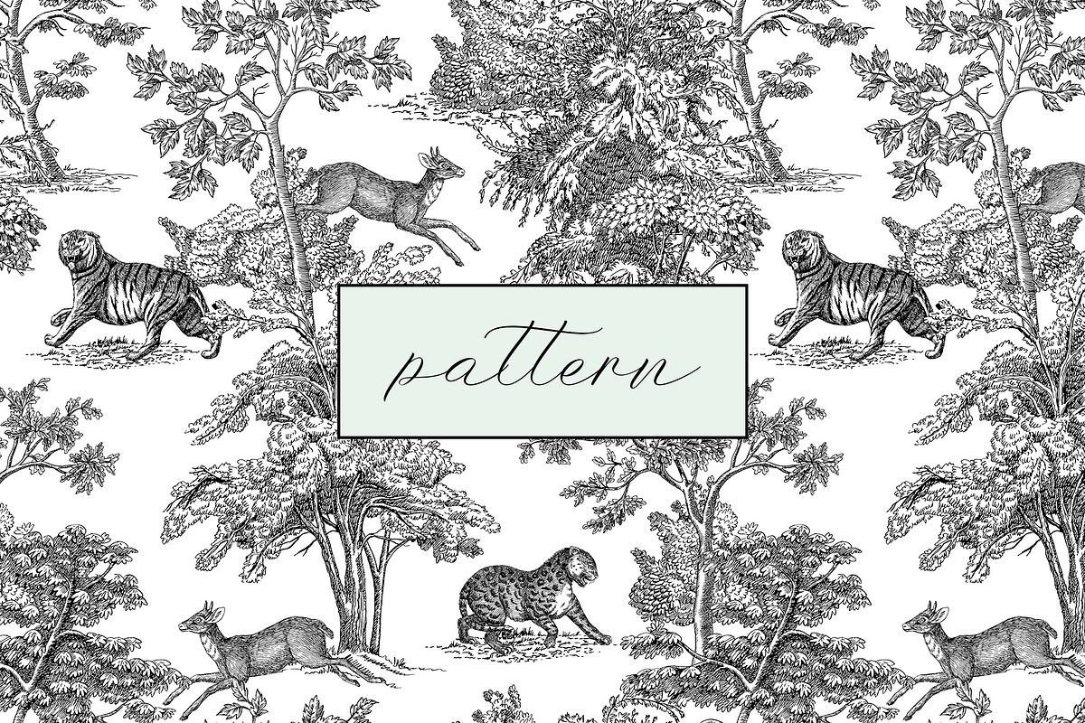 Toile de jouy, a Pattern Graphic by Anyuka (Photo 5 of 14)