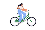 Girl doing sports activities set, a Sport Illustration by Good Studio (Thumbnail 4 of 5)