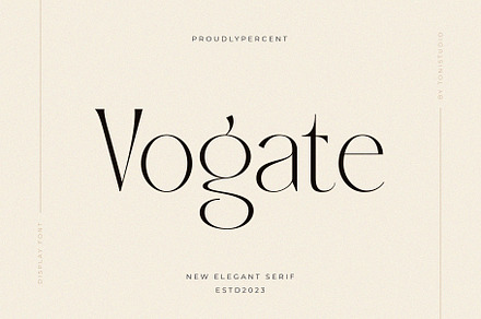 Vogate, a Serif Font by ToniStudio