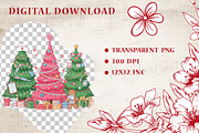 Nurse Christmas Trees Sublimation, an Illustration by OK Design (Thumbnail 4 of 4)
