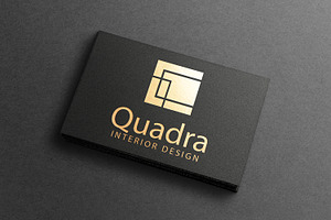 Golden-Black Business Card Mock-up