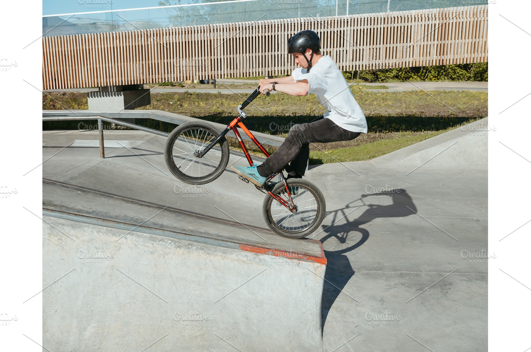 BMX bicycle rider performing Manual, an Arts & Entertainment Photo by Fascinadora