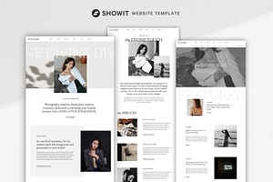 Editorial Showit Website Template